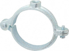 Empire - 2" Pipe, 3/8" Rod, Malleable Iron Split Ring Hanger - Electro Galvanized, 180 Lb Capacity - All Tool & Supply