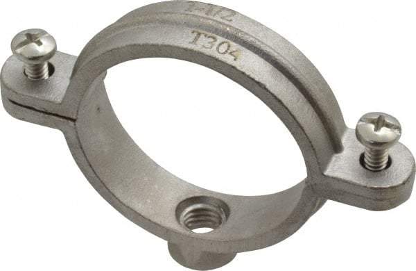 Empire - 1-1/2" Pipe, 3/8" Rod, Grade 304 Stainless Steel Split Ring Hanger - All Tool & Supply