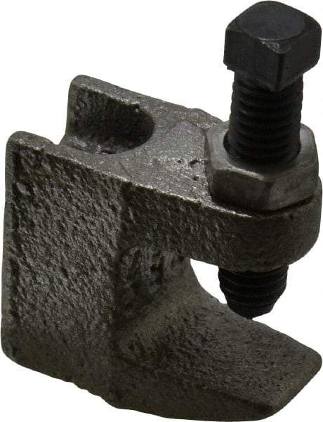 Empire - 3/4" Max Flange Thickness, 3/8" Rod Top Beam Clamp - 350 Lb Capacity, Ductile Iron - All Tool & Supply