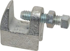 Empire - 3/4" Max Flange Thickness, 3/8" Rod Top Beam Clamp - 350 Lb Capacity, Ductile Iron - All Tool & Supply