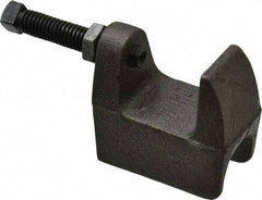 Empire - 1-1/4" Max Flange Thickness, 5/8" Rod Wide Jaw Top Beam Clamp - 800 Lb Capacity, Ductile Iron - All Tool & Supply