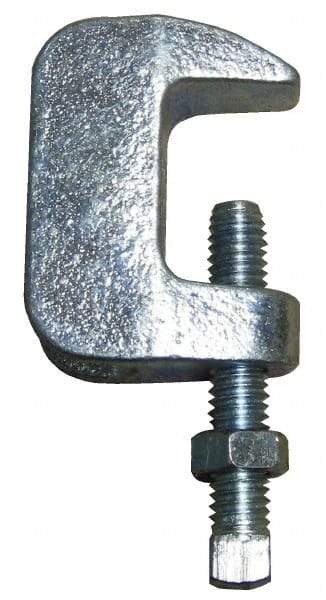 Empire - 1-1/4" Max Flange Thickness, 3/4" Rod Wide Jaw Top Beam Clamp - 900 Lb Capacity, Ductile Iron - All Tool & Supply