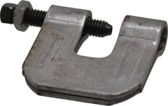 Empire - 3/4" Max Flange Thickness, 1/2" Rod C-Clamp with Locknut - 500 Lb Capacity, Carbon Steel - All Tool & Supply