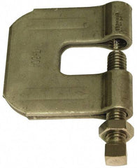 Empire - 3/4" Max Flange Thickness, 3/4" Rod C-Clamp with Locknut - 630 Lb Capacity, 304 Stainless Steel - All Tool & Supply