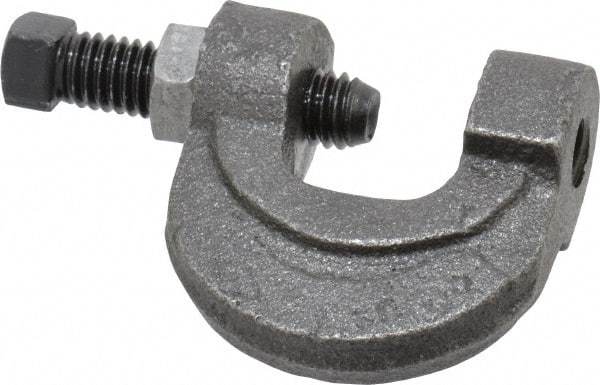 Empire - 3/4" Max Flange Thickness, 3/8" Rod C-Clamp with Locknut - 400 Lb Capacity, Ductile Iron - All Tool & Supply