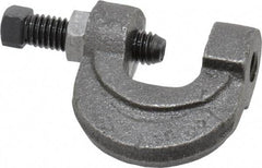 Empire - 3/4" Max Flange Thickness, 3/8" Rod C-Clamp with Locknut - 400 Lb Capacity, Ductile Iron - All Tool & Supply