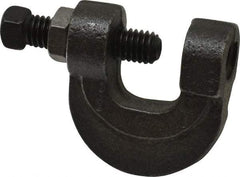 Empire - 3/4" Max Flange Thickness, 1/2" Rod C-Clamp with Locknut - 500 Lb Capacity, Ductile Iron - All Tool & Supply