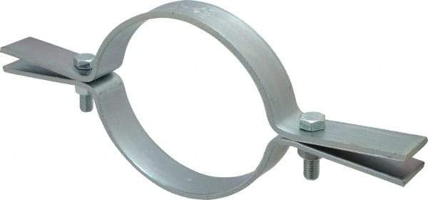 Empire - 6" Pipe, Electro Galvanized Riser Clamp - 1,600 Lb Capacity, Carbon Steel - All Tool & Supply