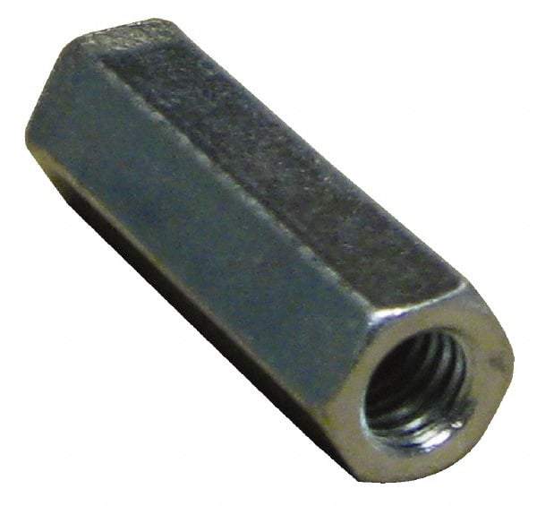 Empire - 3/4-10 Thread, 2-1/4" OAL Steel Standard Coupling Nut - Zinc-Plated Finish - All Tool & Supply