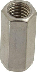 Empire - 3/8-16 Thread, 1-1/8" OAL Stainless Steel Standard Coupling Nut - Uncoated - All Tool & Supply