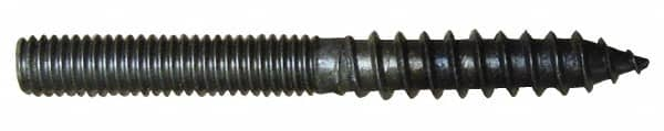 Empire - 3/8-16, 3/8" Screw, 6" Long, Steel Hanger Bolt - Uncoated - All Tool & Supply