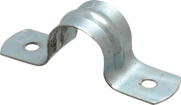 Empire - 1/2 Pipe, Carbon Steel, Galvanized Pipe, Conduit or Tube Strap - 2 Mounting Holes - All Tool & Supply