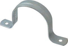 Empire - 3 Pipe, Carbon Steel, Galvanized Pipe, Conduit or Tube Strap - 2 Mounting Holes - All Tool & Supply