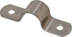 Empire - 1/2 Pipe, Grade 304 Stainless Steel, Pipe, Conduit or Tube Strap - 2 Mounting Holes - All Tool & Supply