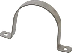 Empire - 3 Pipe, Grade 304 Stainless Steel, Pipe, Conduit or Tube Strap - 2 Mounting Holes - All Tool & Supply