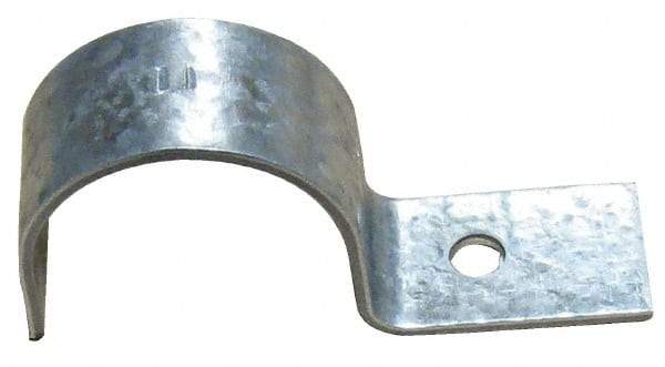 Empire - 2" Pipe, Carbon Steel, Electro Galvanized" Pipe or Conduit Strap - 1 Mounting Hole - All Tool & Supply