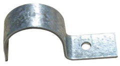 Empire - 3/4" Pipe, Carbon Steel, Electro Galvanized" Pipe or Conduit Strap - 1 Mounting Hole - All Tool & Supply