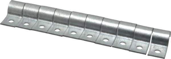 Empire - 1/4" Pipe, Carbon Steel, Electro Galvanized" Pipe or Conduit Strap - 1 Mounting Hole - All Tool & Supply