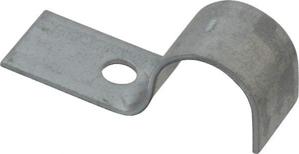 Empire - 1/2" Pipe, Carbon Steel, Electro Galvanized" Pipe or Conduit Strap - 1 Mounting Hole - All Tool & Supply