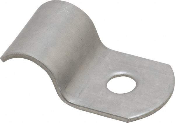 Empire - 1/4" Pipe, Grade 304 Stainless Steel," Pipe or Conduit Strap - 1 Mounting Hole - All Tool & Supply