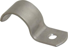 Empire - 3/4" Pipe, Grade 304 Stainless Steel," Pipe or Conduit Strap - 1 Mounting Hole - All Tool & Supply