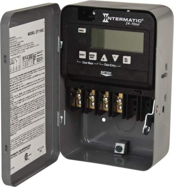 Intermatic - 24 hr Indoor Digital Electronic Timer Switch - 14 On/Off, 120/208/240/277 VAC, 50/60 Hz, - All Tool & Supply