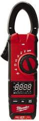 Milwaukee Tool - 2237-20, CAT III, Digital True RMS Clamp Meter with 1.3" Clamp On Jaws - 600 VAC/VDC, 600 AC/DC Amps, Measures Voltage, Capacitance, Continuity, Current, Resistance - All Tool & Supply