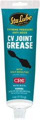 CRC - 4 oz Carded Lithium-12 Gel Paste Grease - Dark Gray, Nonflammable, 275°F Max Temp, NLGIG 1, - All Tool & Supply