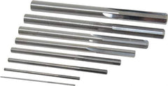 Value Collection - 1/32" to 1/4", Chucking Reamer Set - Straight Flute, Right Hand Cut, 8 Pieces - All Tool & Supply