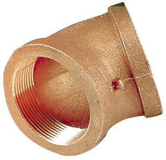 Merit Brass - Class 125, 1-1/2" Internal Pipe, Lead Free Brass 45° Elbow - FNPT x FNPT - All Tool & Supply