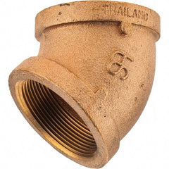 Merit Brass - Class 125, 2" Internal Pipe, Brass 45° Street Elbow - FNPT x FNPT - All Tool & Supply