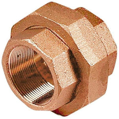 Merit Brass - Class 125, 3/8" Internal Pipe, Lead Free Brass Union - FNPT x FNPT - All Tool & Supply