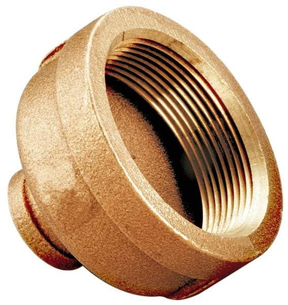 Merit Brass - Class 125, 1-1/2 x 1-1/4" Internal Pipe, Brass Reducing Coupling - FBSPT x FBSPT - All Tool & Supply