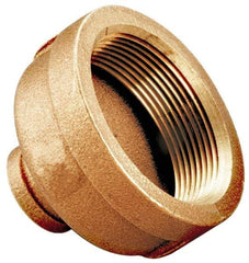 Merit Brass - Class 125, 1-1/2 x 3/4" Internal Pipe, Brass Reducing Coupling - FBSPT x FBSPT - All Tool & Supply