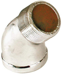 Merit Brass - Class 125, 3/4" Internal Pipe, Red Brass & Chrome 45° Street Elbow - FNPT x MNPT - All Tool & Supply