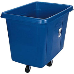 Rubbermaid - 16 Cu Ft Blue Rectangle Recycling Container - Polyethylene, 37" High x 43-3/4" Long x 31" Wide - All Tool & Supply