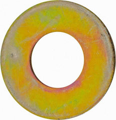 Value Collection - 1-3/8" Screw, Grade 8 Alloy Steel USS Flat Washer - 1.493" ID x 2.78" OD, 0.213" Thick, Zinc Yellow Dichromate Finish - All Tool & Supply