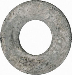 Value Collection - 1-1/8" Screw, Grade 2 Steel USS Flat Washer - 1.243" ID x 2.78" OD, 0.192" Thick, Galvanized Finish - All Tool & Supply