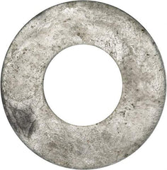 Value Collection - 1-1/4" Screw, Grade 2 Steel USS Flat Washer - 1.368" ID x 3.03" OD, 0.192" Thick, Galvanized Finish - All Tool & Supply