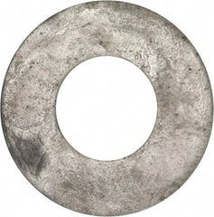 Value Collection - 1-1/2" Screw, Grade 2 Steel USS Flat Washer - 1.615" ID x 3.545" OD, 0.213" Thick, Galvanized Finish - All Tool & Supply