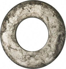 Value Collection - 2" Screw, Grade 2 Steel USS Flat Washer - 2.115" ID x 4.545" OD, 0.213" Thick, Galvanized Finish - All Tool & Supply