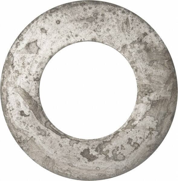 Value Collection - 2-1/2" Screw, Grade 2 Steel USS Flat Washer - 2.615" ID x 5.045" OD, 0.28" Thick, Galvanized Finish - All Tool & Supply