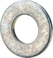 Value Collection - #5 Screw, Grade 2 Steel SAE Flat Washer - 9/64" ID x 9/32" OD, 0.03" Thick, Zinc-Plated Finish - All Tool & Supply