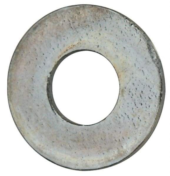 Value Collection - #3 Screw, Grade 2 Steel SAE Flat Washer - 7/64" ID x 1/4" OD, 0.035" Thick, Zinc-Plated Finish - All Tool & Supply