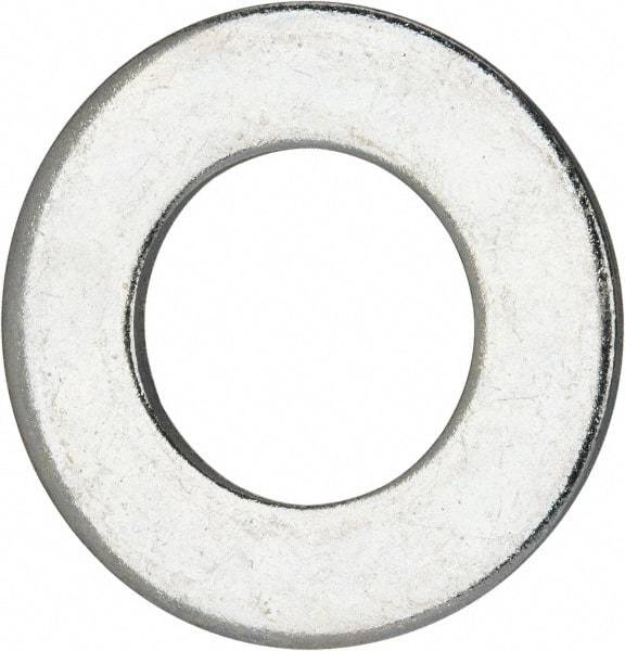 Value Collection - 1-1/4" Screw, Grade 2 Steel SAE Flat Washer - 1-3/8" ID x 2-1/2" OD, 0.192" Thick, Zinc-Plated Finish - All Tool & Supply