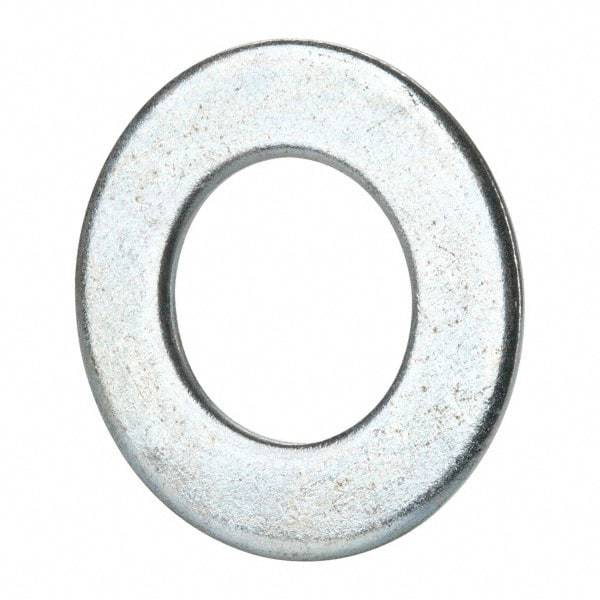 Value Collection - 1-3/8" Screw, Grade 2 Steel SAE Flat Washer - 1-7/16" ID x 2-3/4" OD, 0.213" Thick, Zinc-Plated Finish - All Tool & Supply