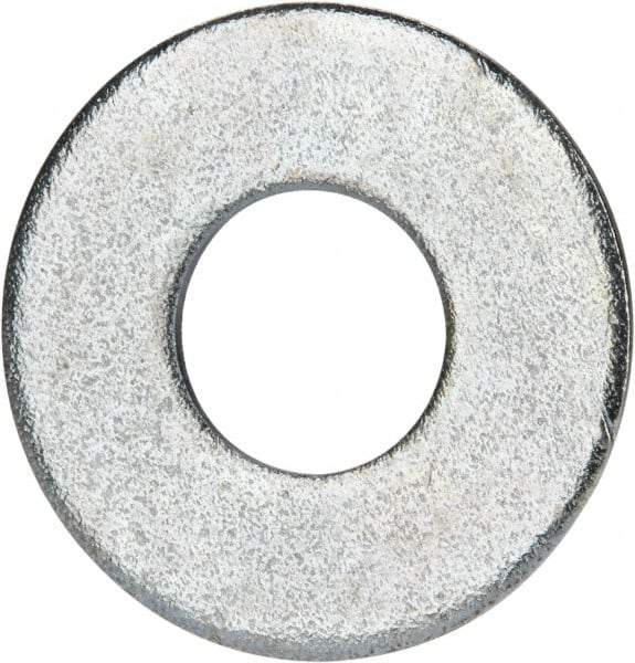 Value Collection - 9/16" Screw, Grade 2 Steel USS Flat Washer - 0.62" ID x 1.499" OD, 0.132" Thick, Zinc-Plated Finish - All Tool & Supply