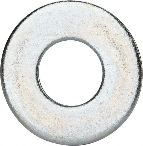 Value Collection - 1-1/8" Screw, Grade 2 Steel USS Flat Washer - 1.243" ID x 2.78" OD, 0.192" Thick, Zinc-Plated Finish - All Tool & Supply