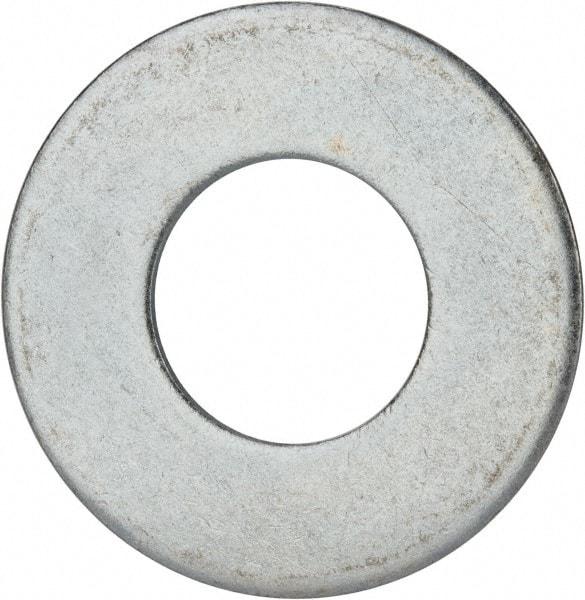 Value Collection - 1-3/4" Screw, Grade 2 Steel USS Flat Washer - 1.865" ID x 4.045" OD, 0.213" Thick, Zinc-Plated Finish - All Tool & Supply