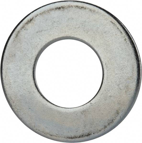 Value Collection - 2" Screw, Grade 2 Steel USS Flat Washer - 2.115" ID x 4.545" OD, 0.213" Thick, Zinc-Plated Finish - All Tool & Supply